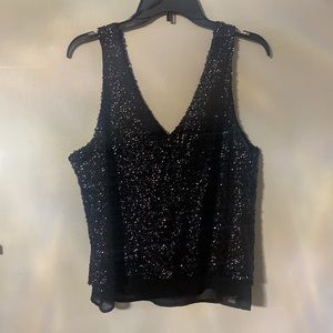 Black sequins top